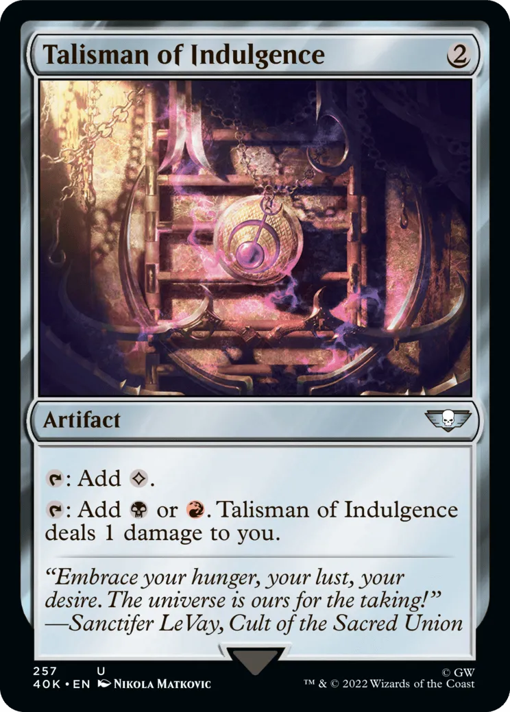 Talisman of Indulgence