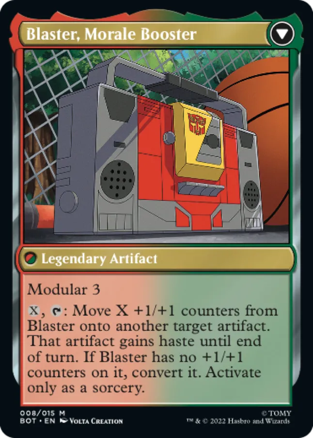 Blaster, Morale Booster