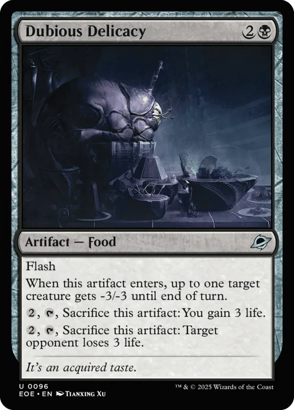 Dubious Delicacy