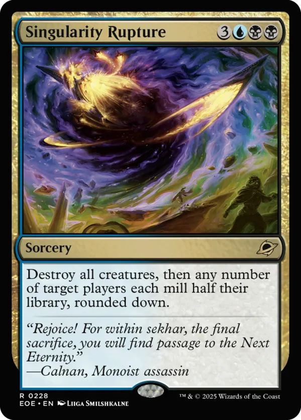 Singularity Rupture