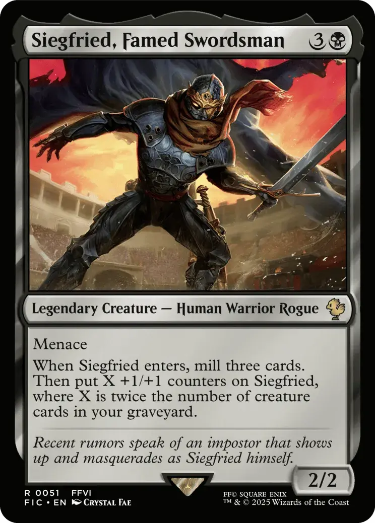 Siegfried, Famed Swordsman