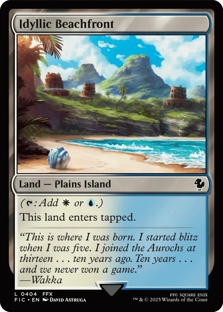 Idyllic Beachfront