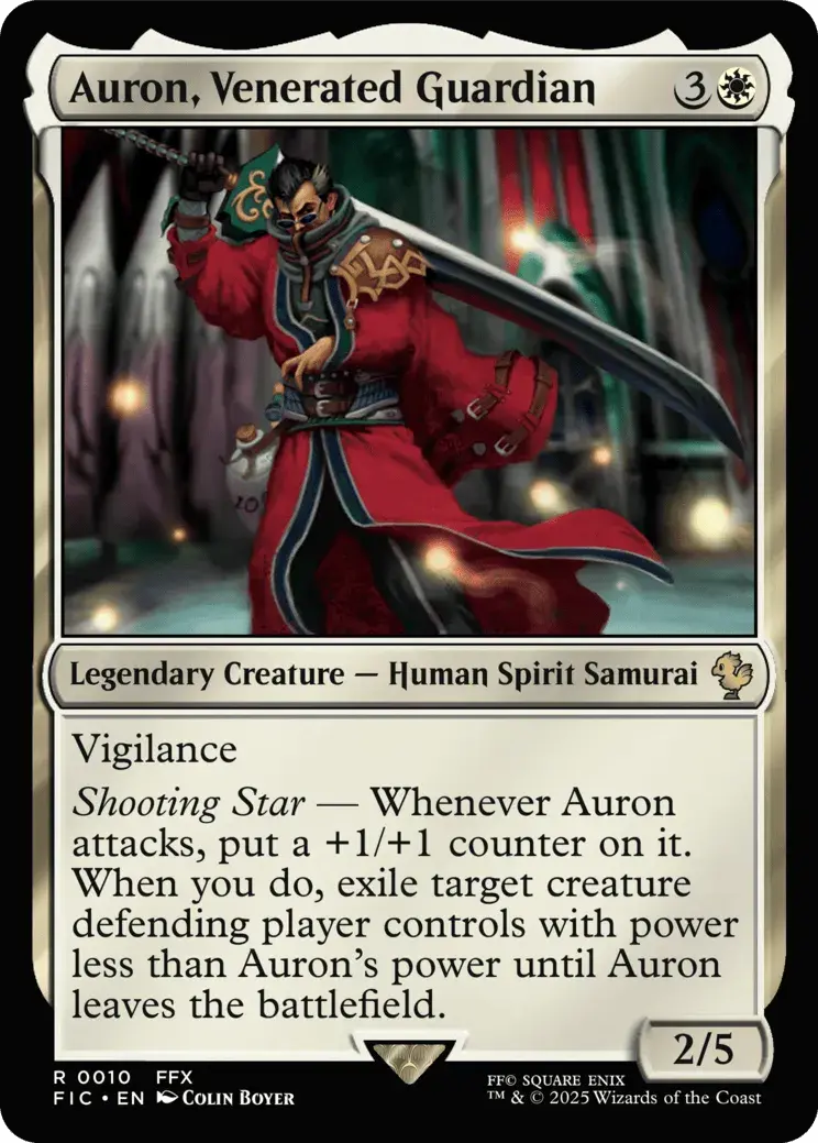 Auron, Venerated Guardian