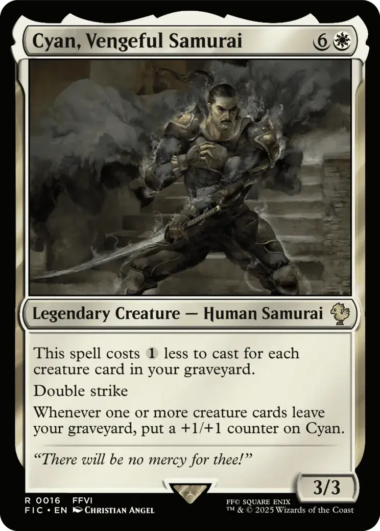 Cyan, Vengeful Samurai