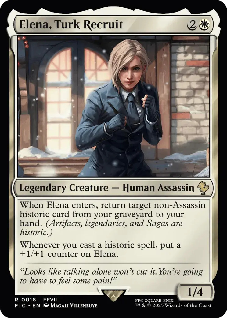 Elena, Turk Recruit