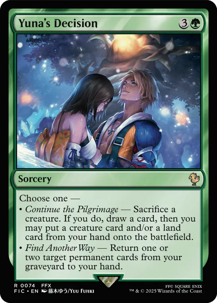 Yuna's Decision