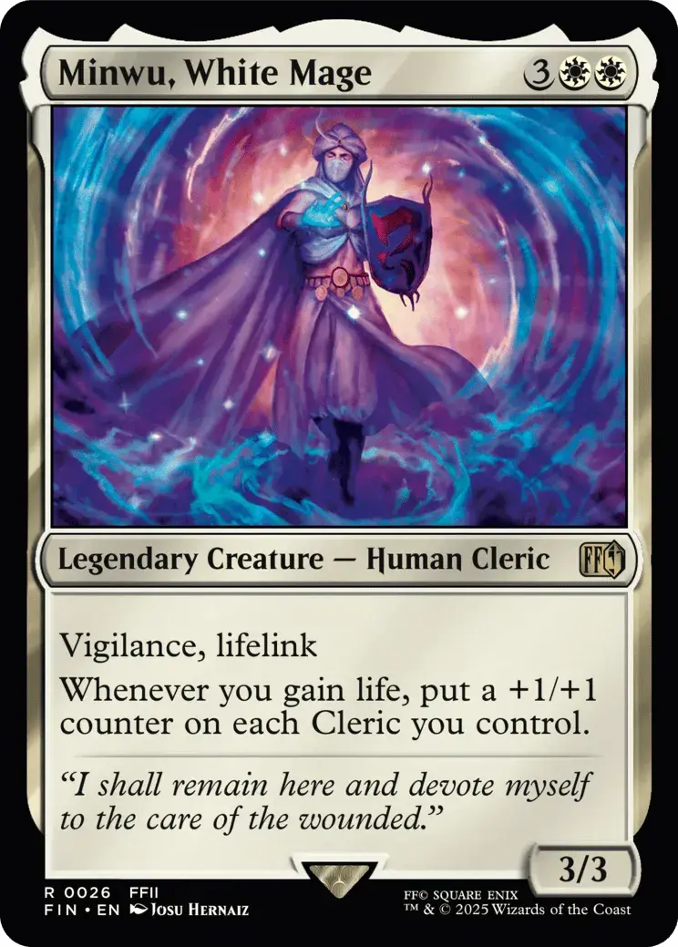 Minwu, White Mage