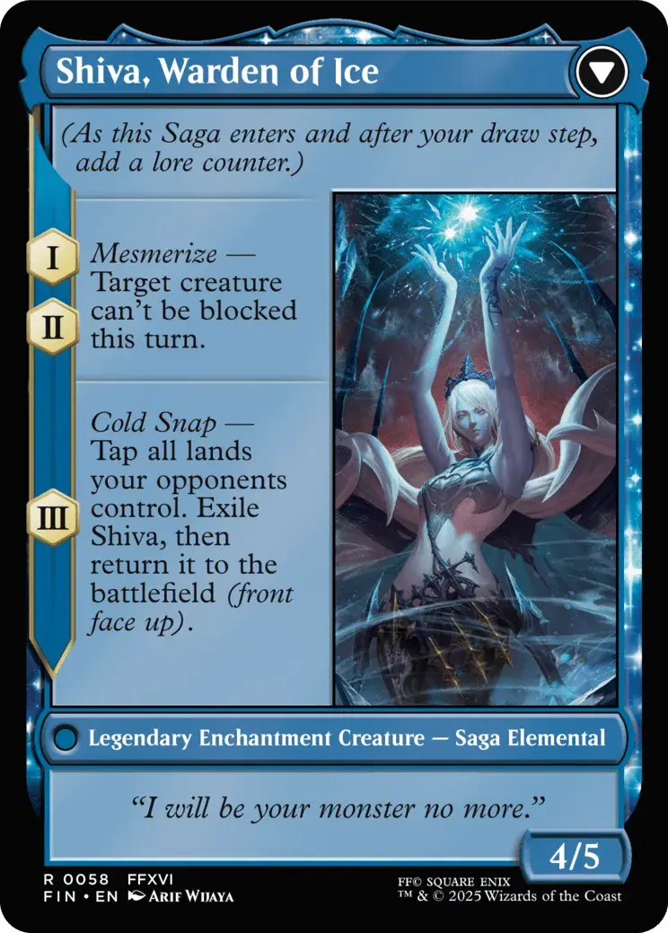 Shiva, Warden of Ice