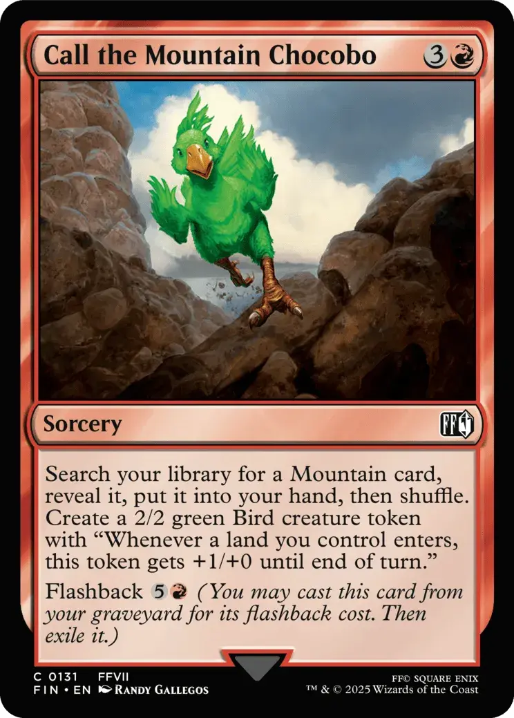 Call the Mountain Chocobo