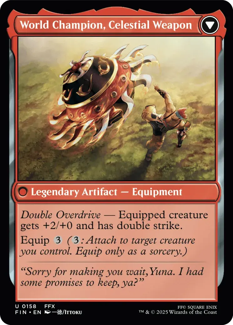 World Champion, Celestial Weapon