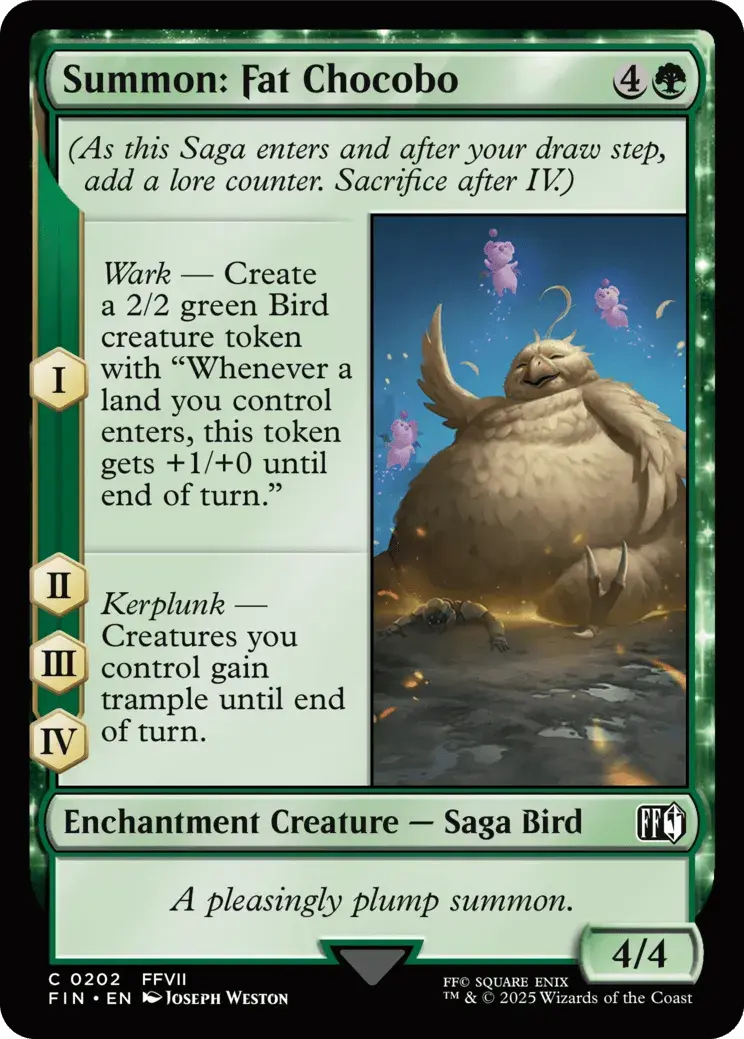 Summon: Fat Chocobo