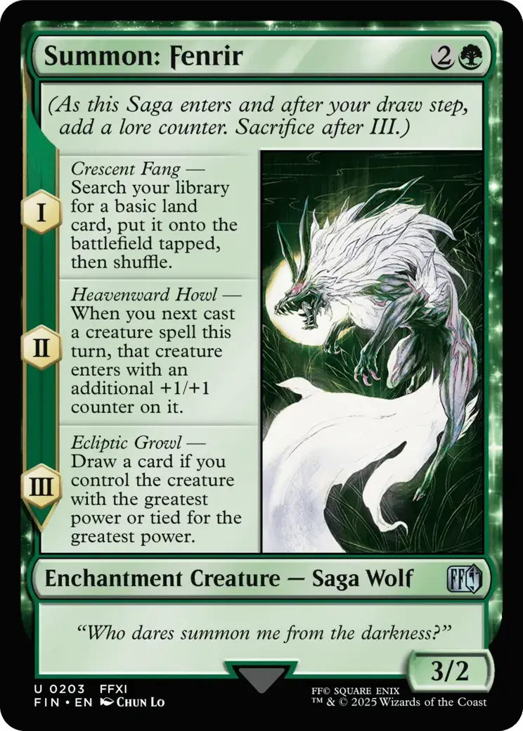 Summon: Fenrir