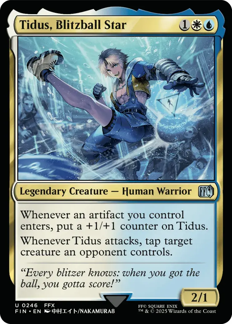 Tidus, Blitzball Star