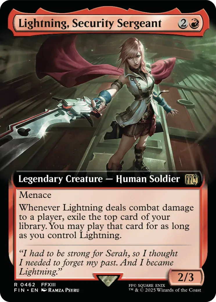 Lightning, Security Sergeant