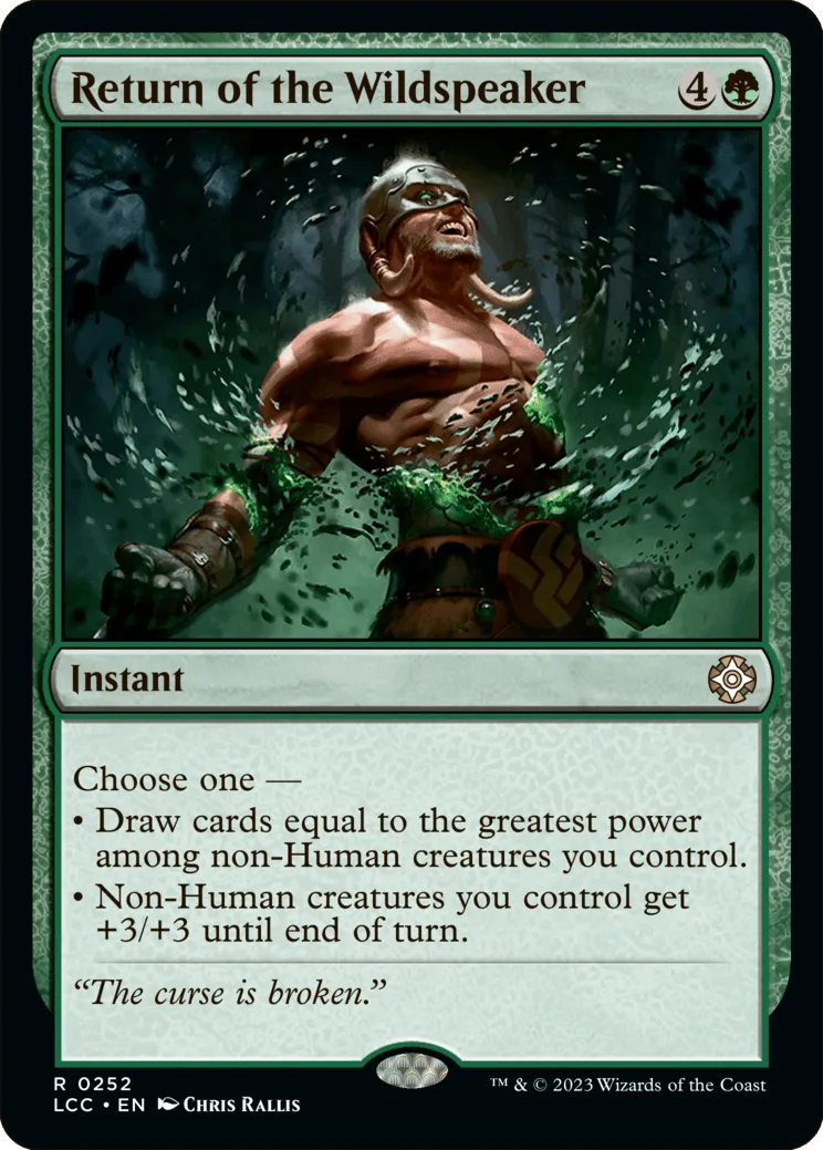 Return of the Wildspeaker
