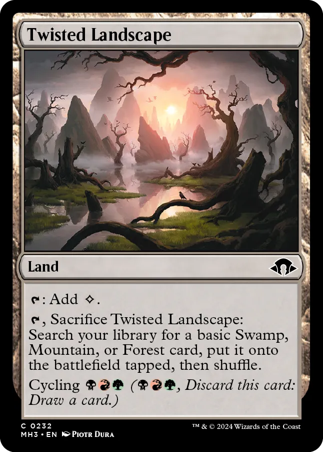 Twisted Landscape