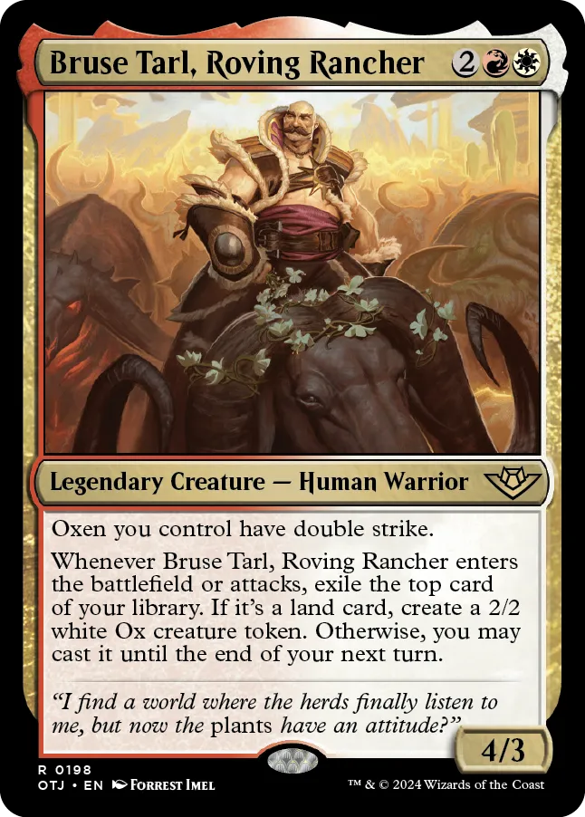 Bruse Tarl, Roving Rancher