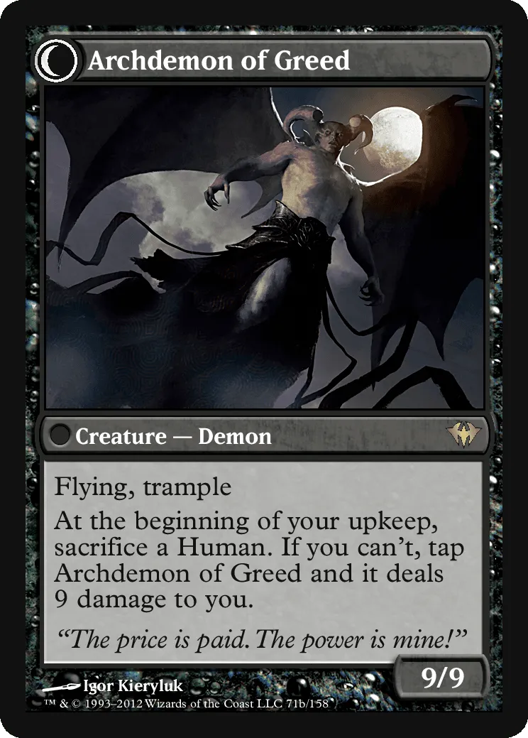 Archdemon of Greed