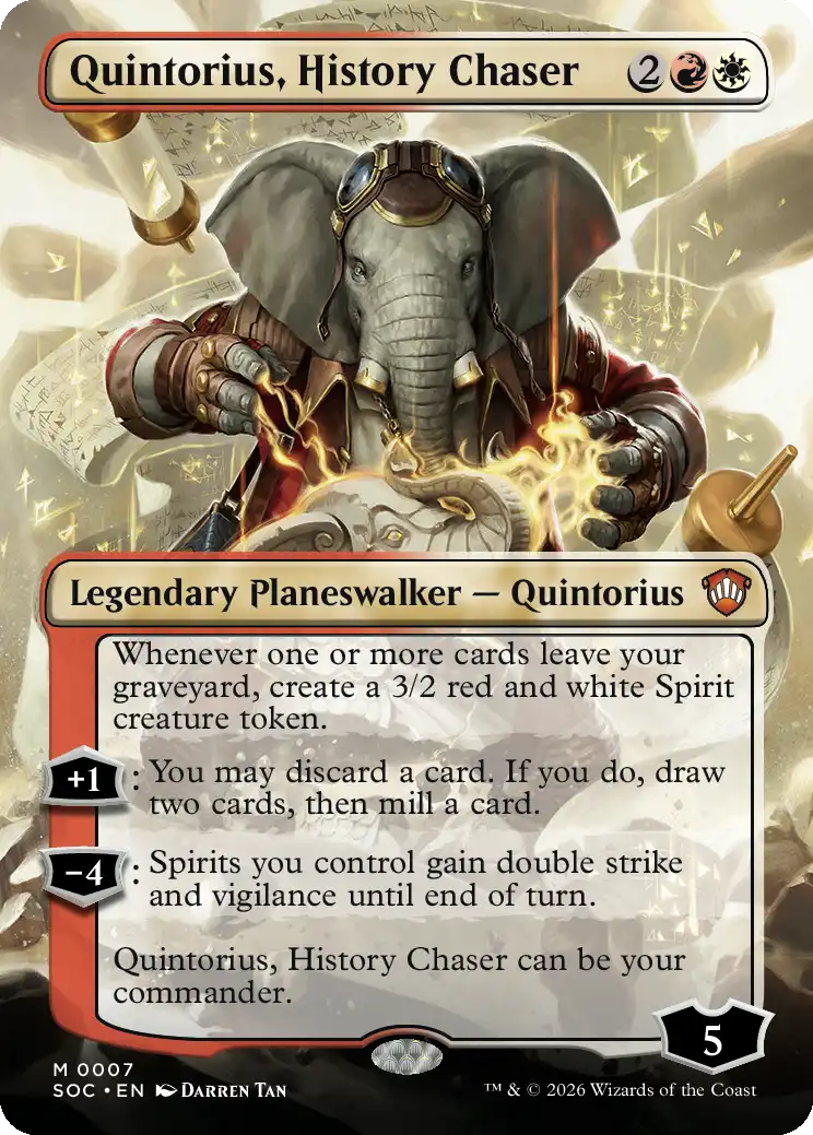 Quintorius, History Chaser