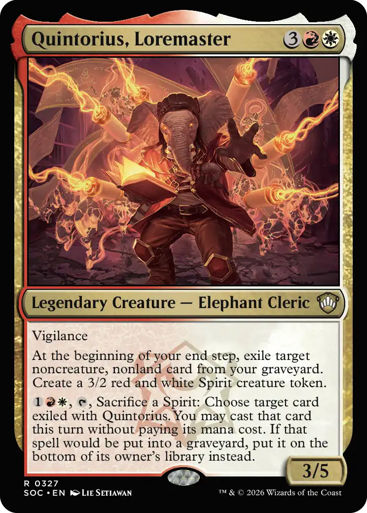 Quintorius, Loremaster