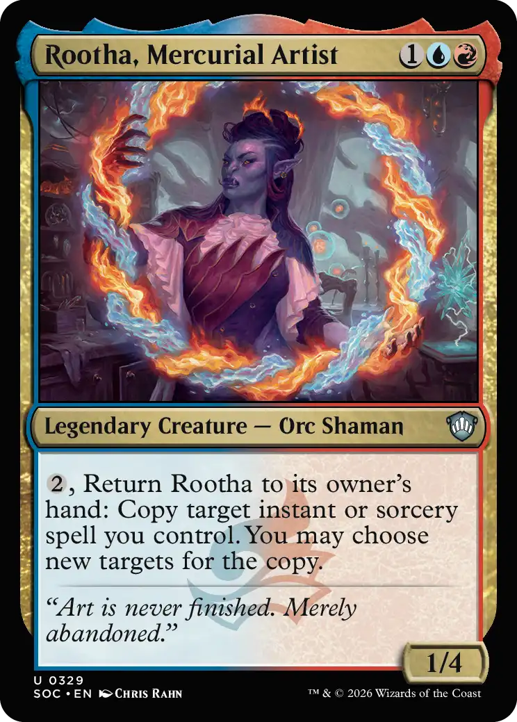 Rootha, Mercurial Artist