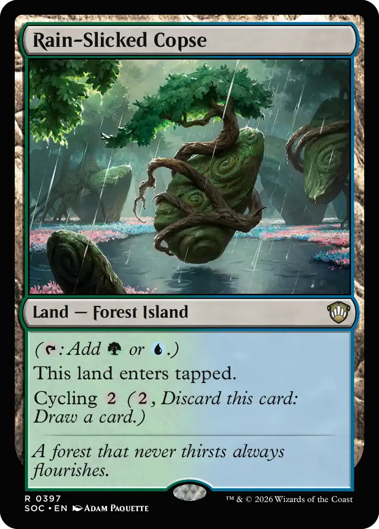 Rain-Slicked Copse