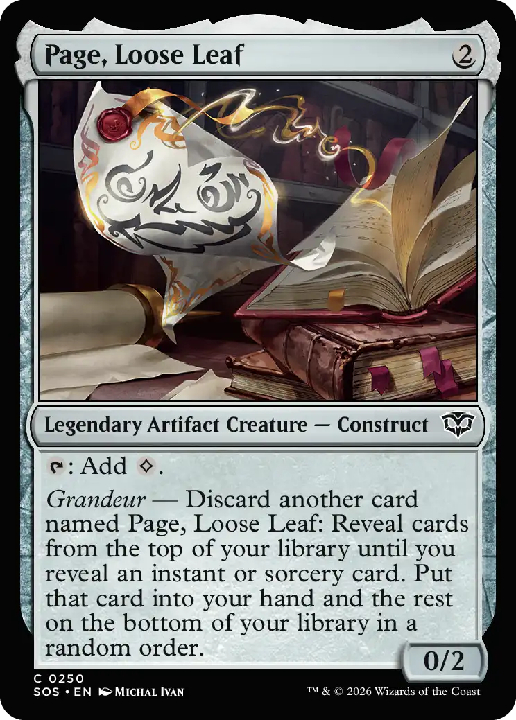 Page, Loose Leaf