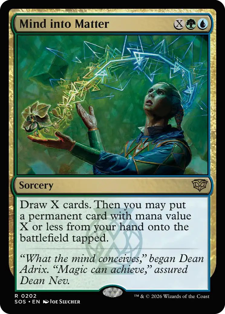 Mind into Matter