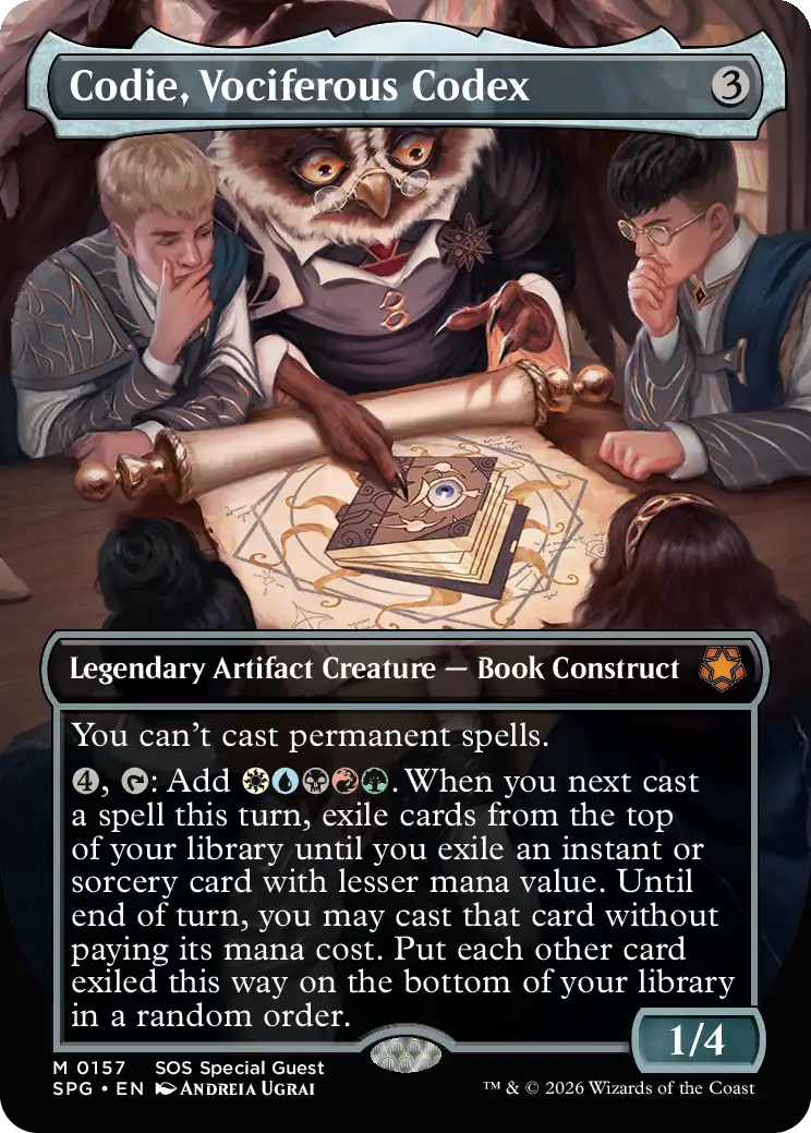 Codie, Vociferous Codex