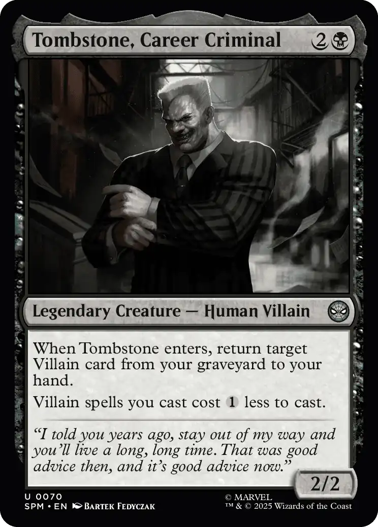 Tombstone, Career Criminal