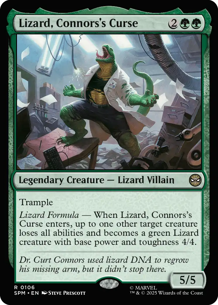 Lizard, Connors's Curse