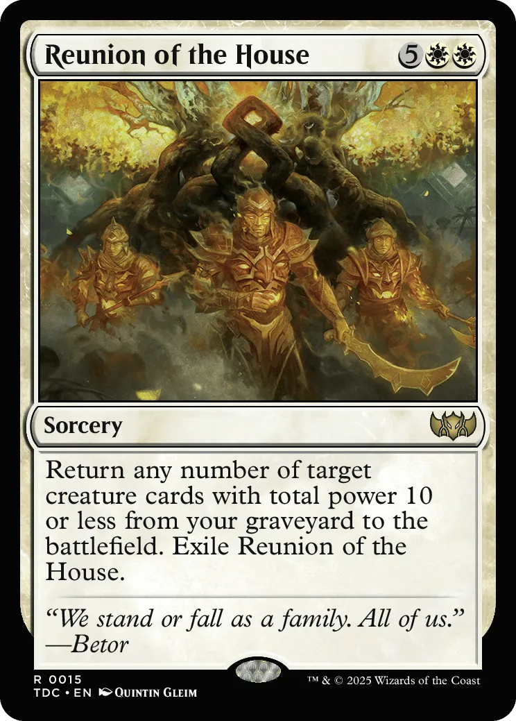 Reunion of the House