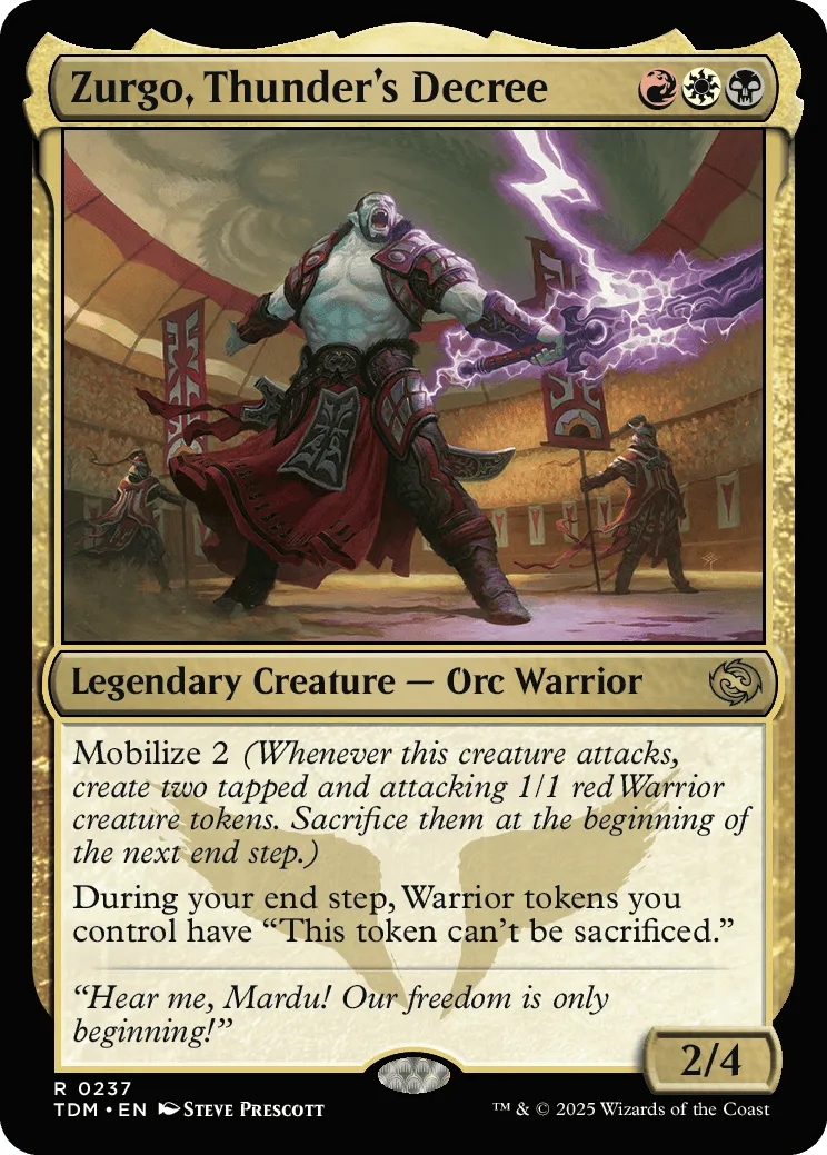 Zurgo, Thunder's Decree