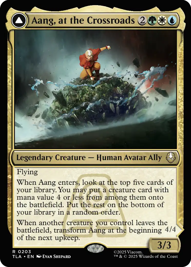 Aang, at the Crossroads