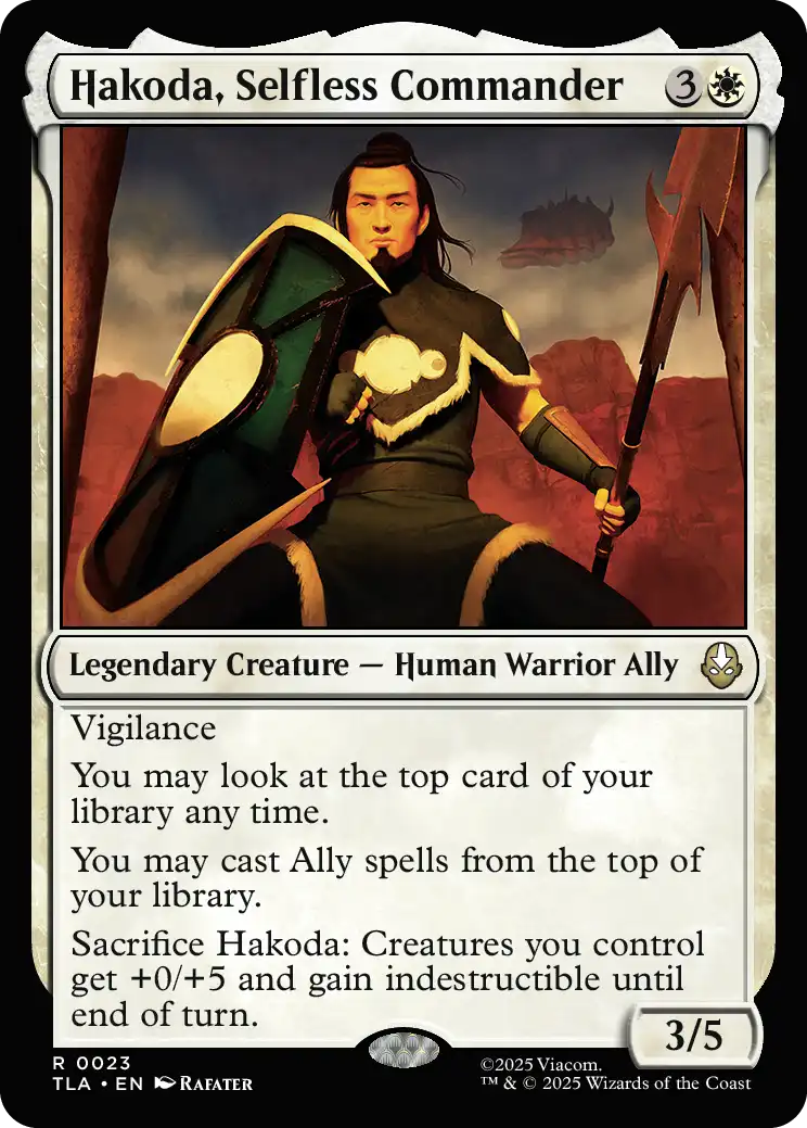 Hakoda, Selfless Commander