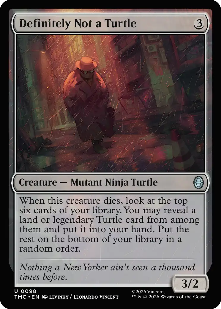 Definitely Not a Turtle