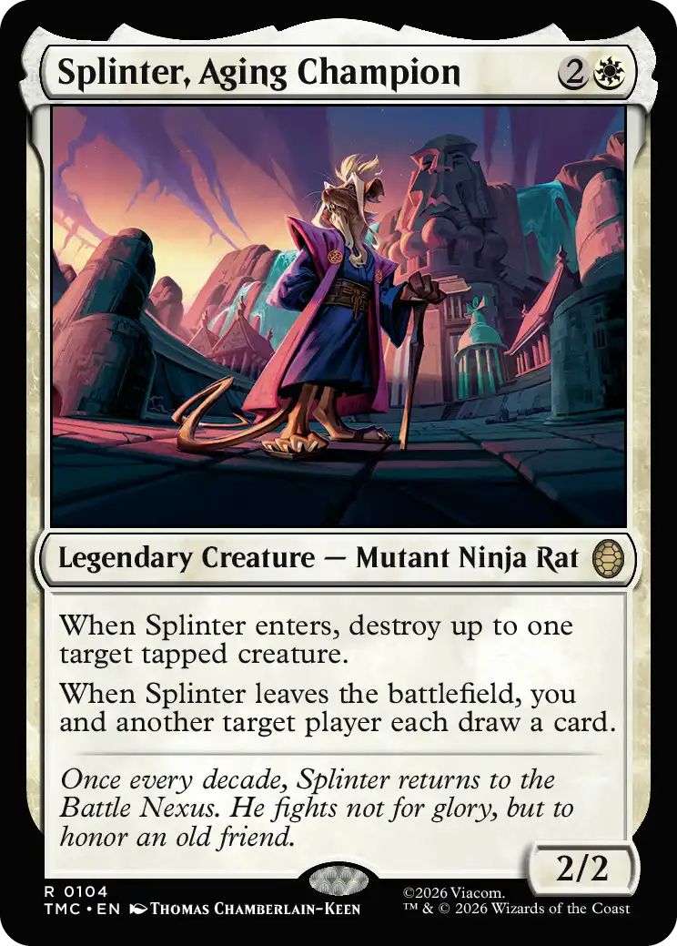Splinter, Aging Champion