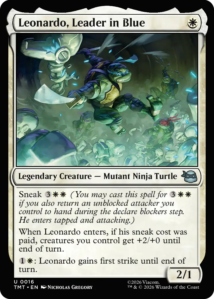 Leonardo, Leader in Blue