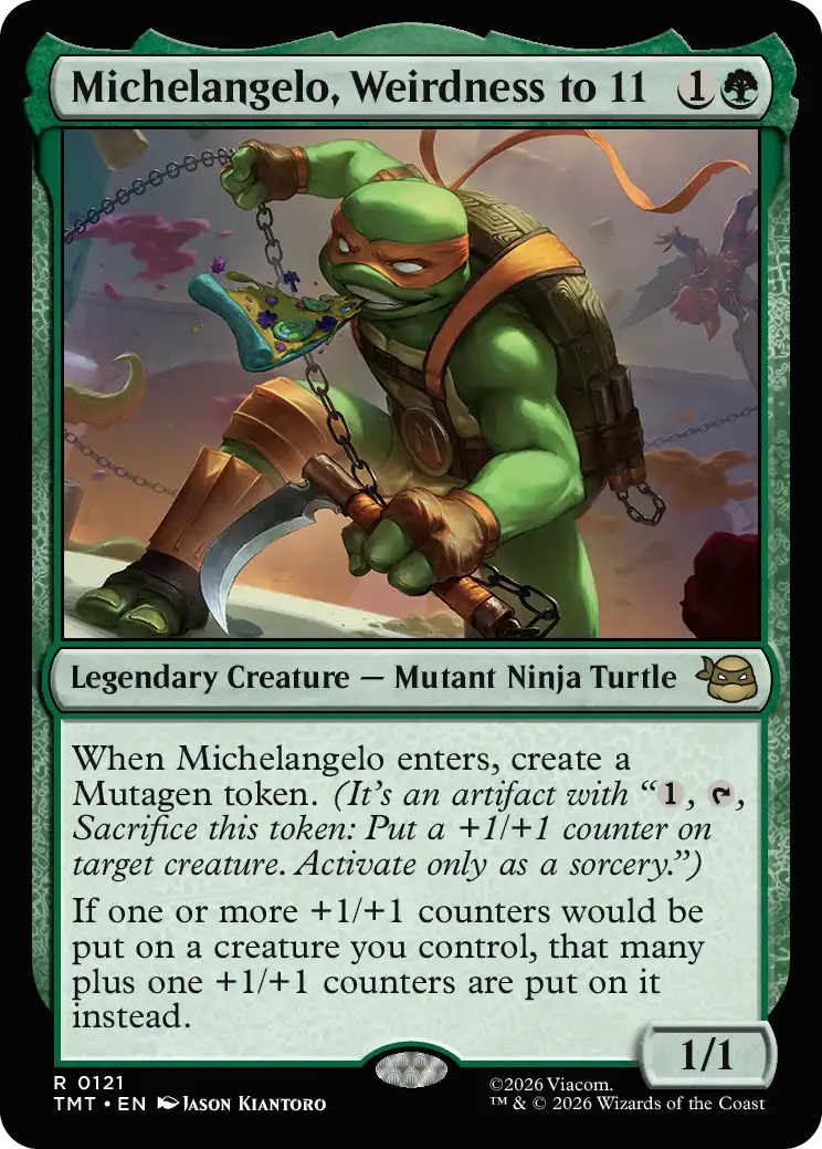 Michelangelo, Weirdness to 11
