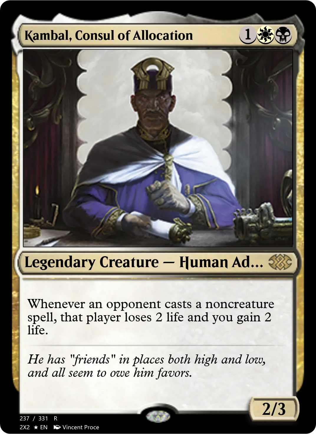 Kambal, Consul of Allocation