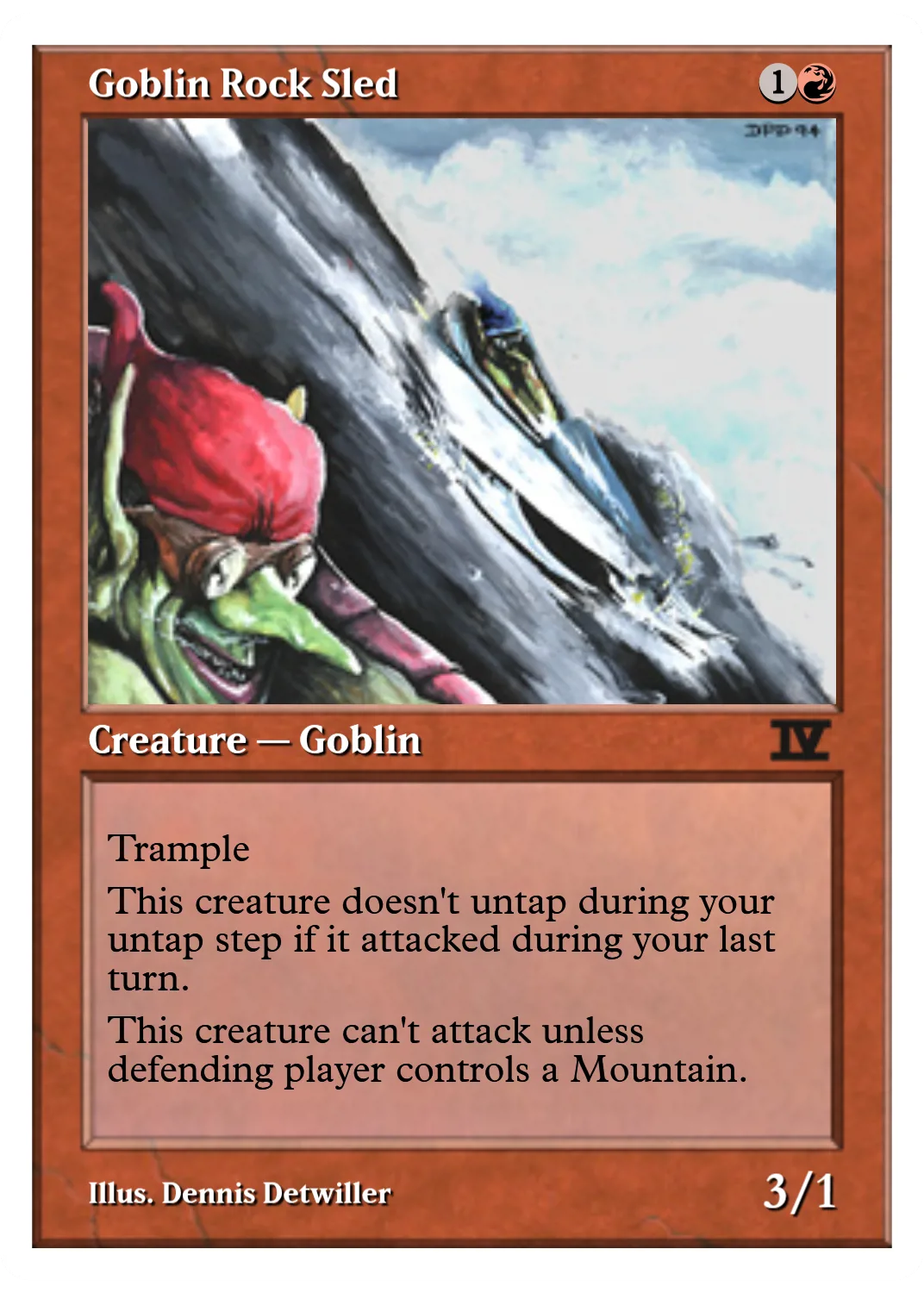 Goblin Rock Sled