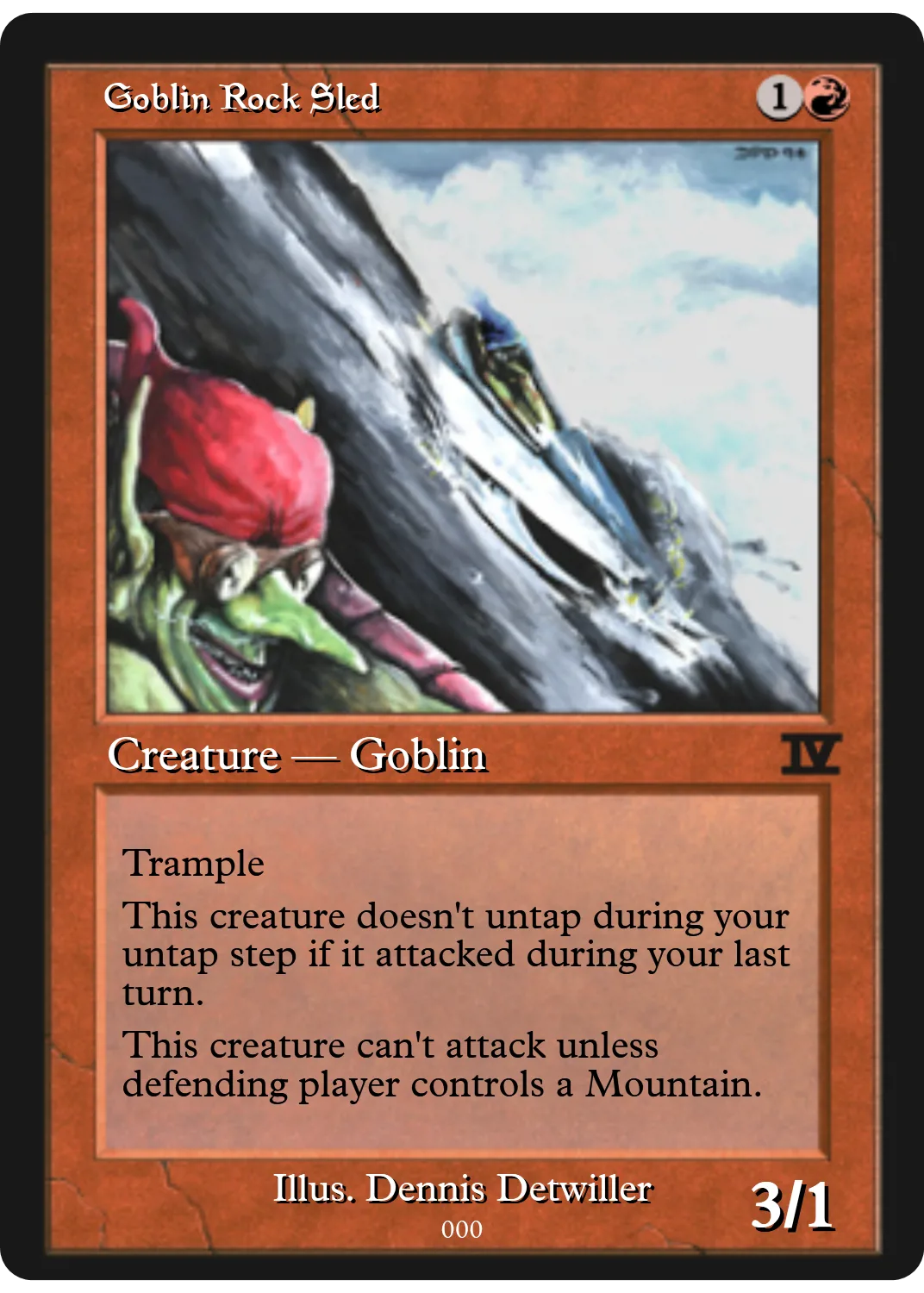 Goblin Rock Sled