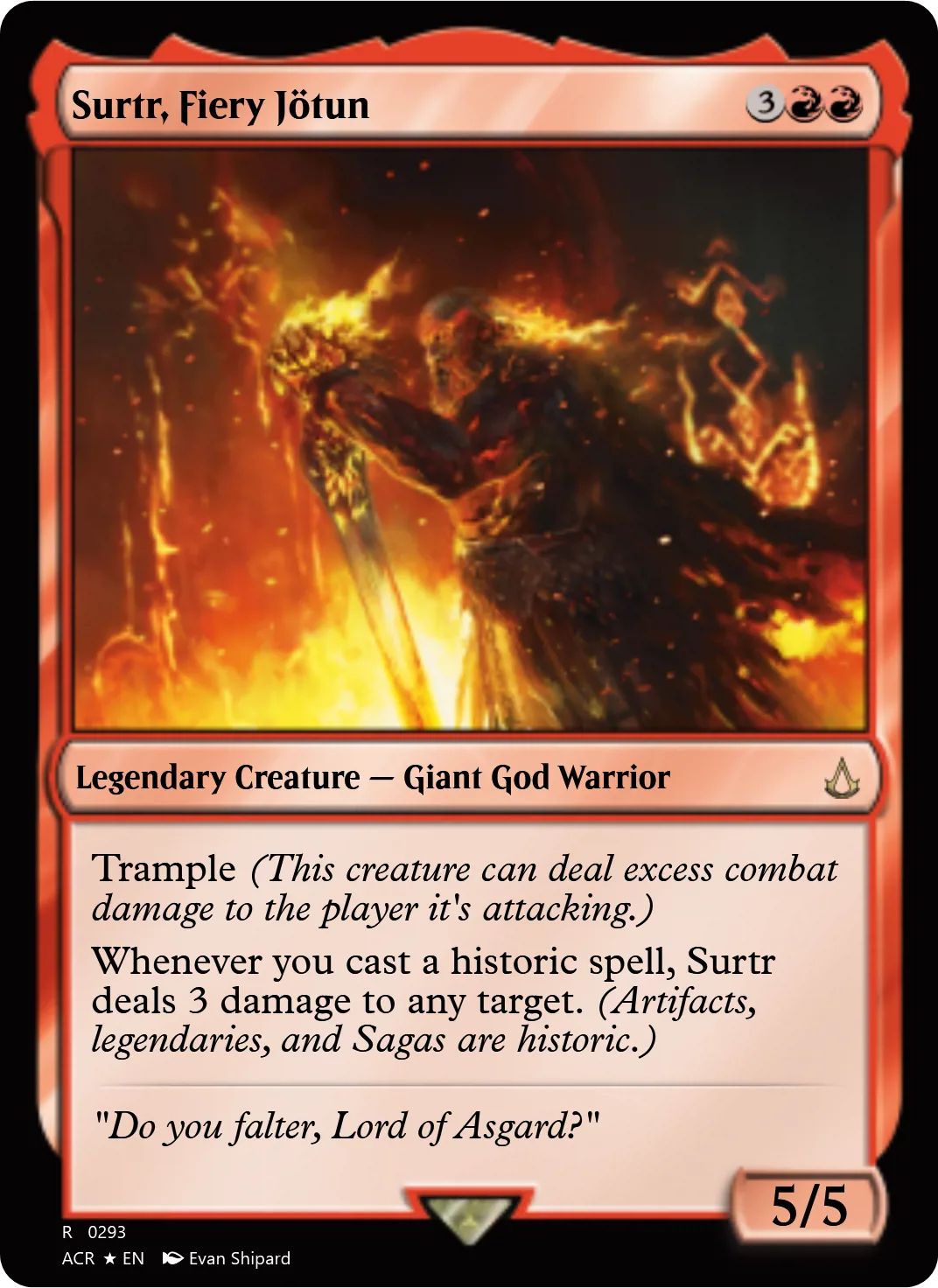 Surtr, Fiery Jötun