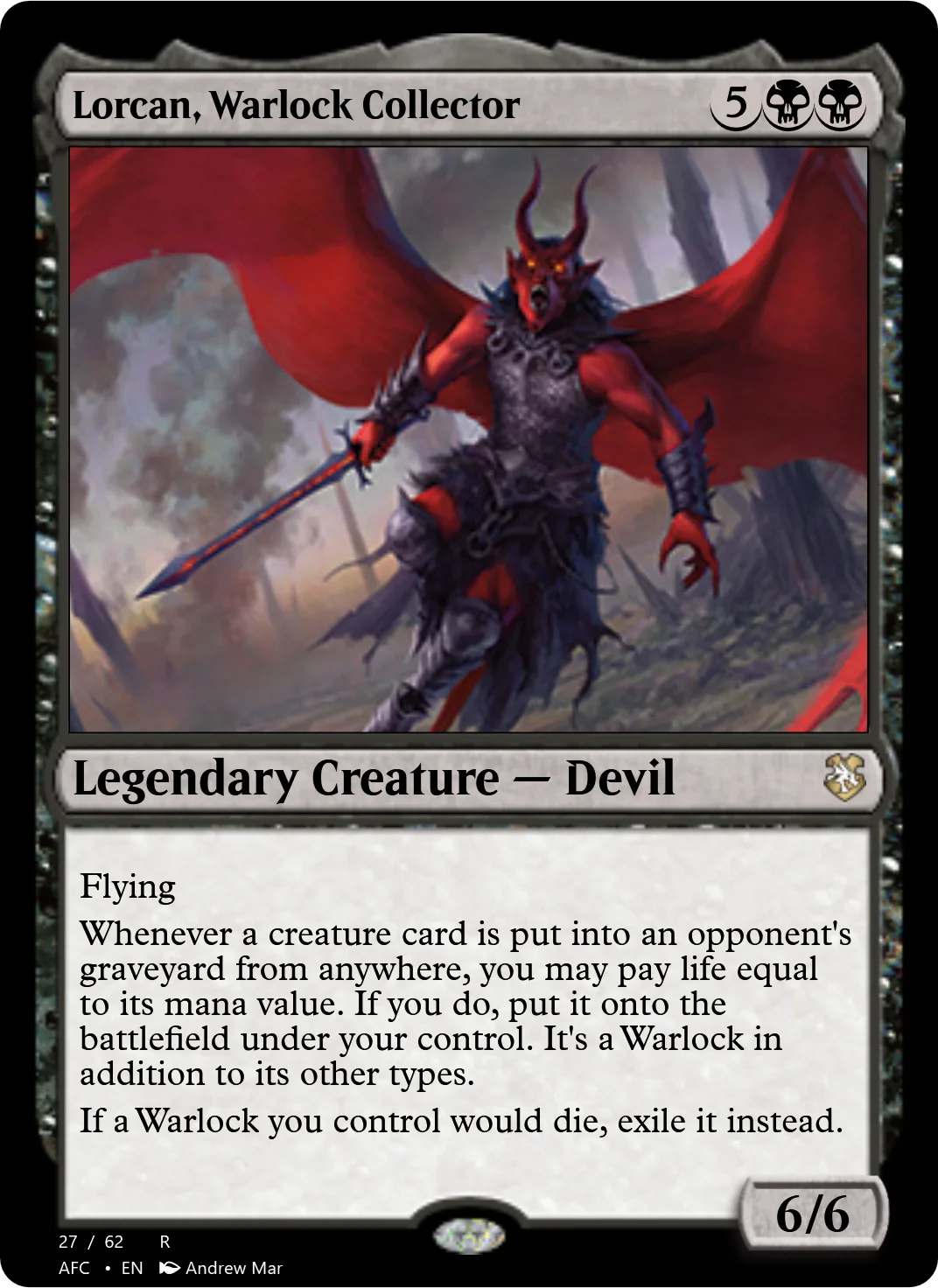 Lorcan, Warlock Collector
