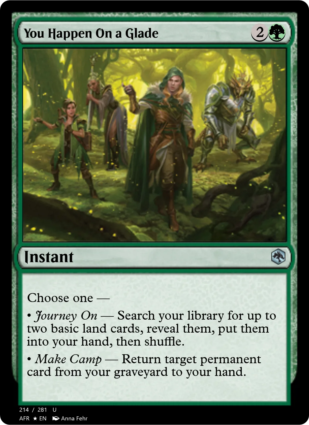 You Happen On a Glade