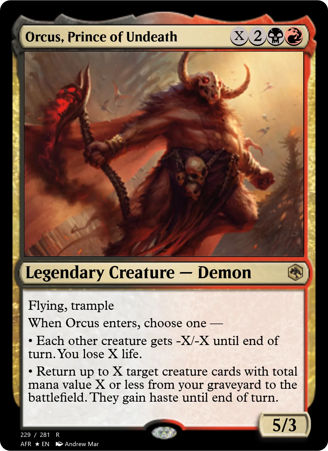 Orcus, Prince of Undeath