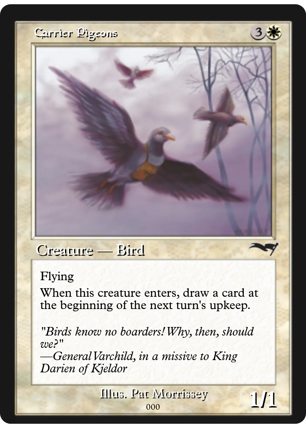 Carrier Pigeons