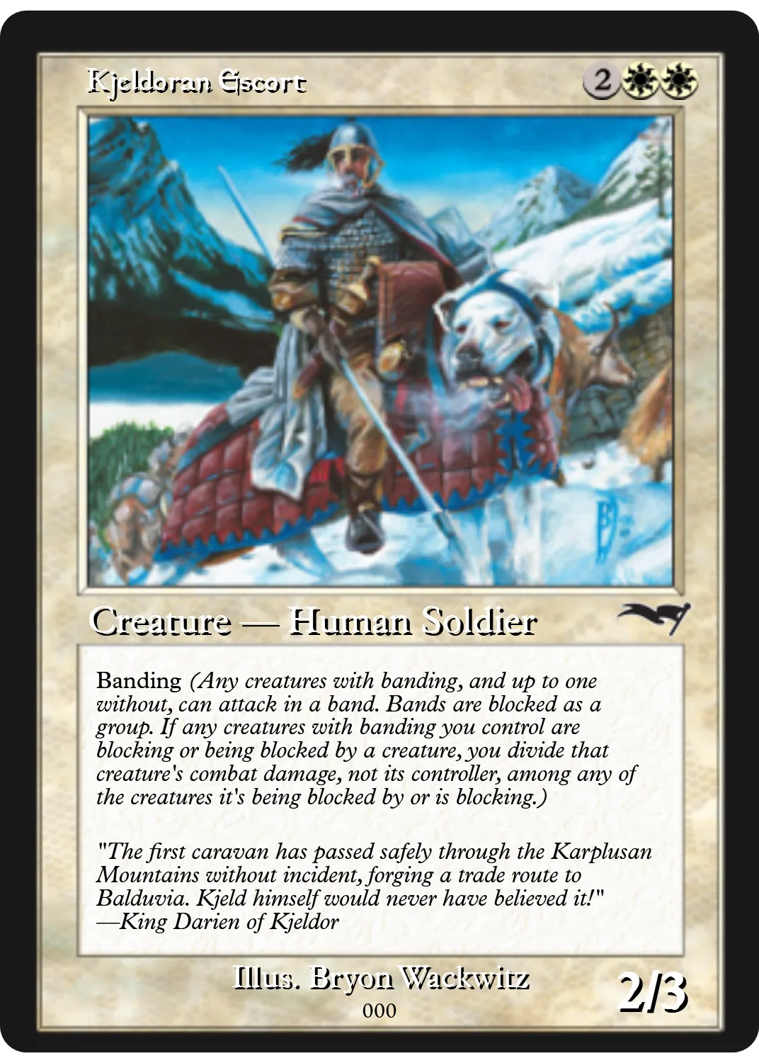 Kjeldoran Escort
