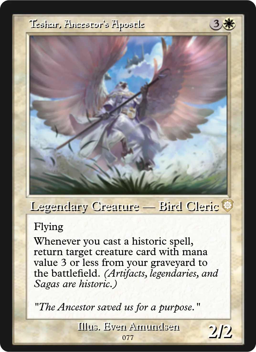 Teshar, Ancestor's Apostle