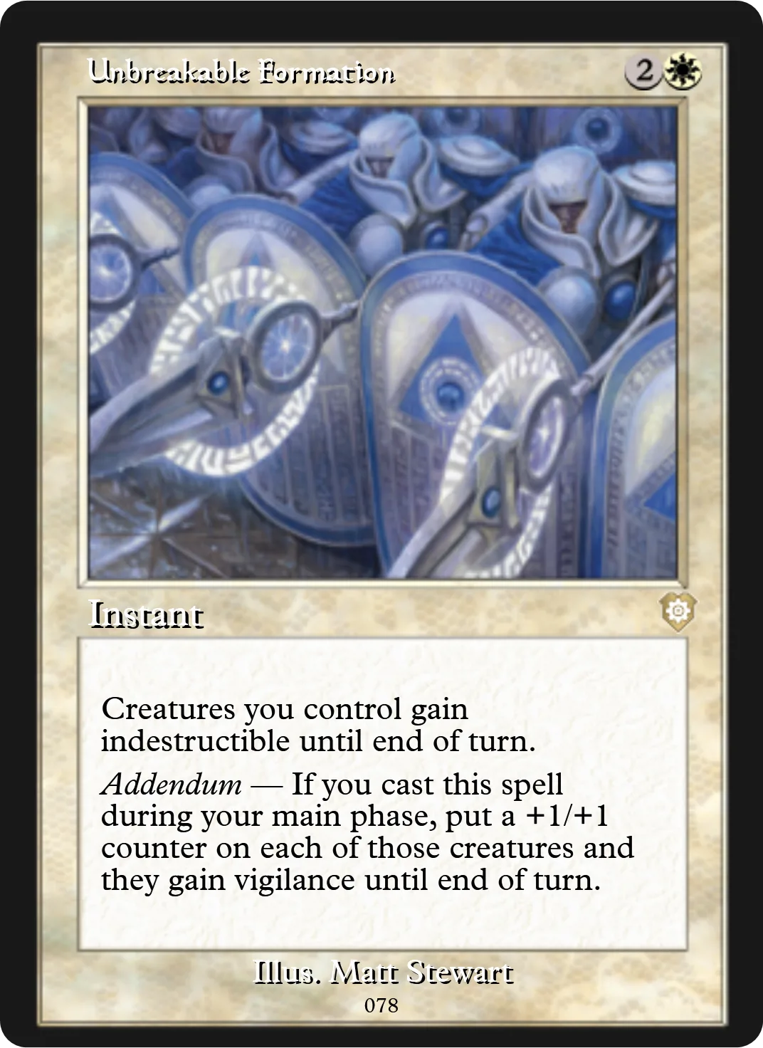 Unbreakable Formation